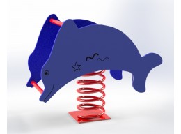 Spyruoklinis žaislas Mėlynasis delfinas